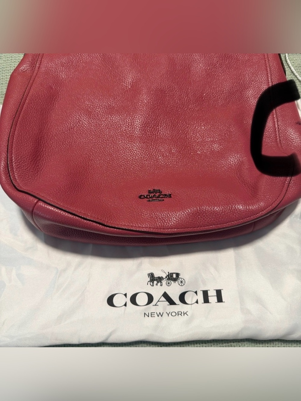 PRE LOVED COACH Chelsea Hobo Crossbody Shoulder Bag Pebble Leather - Picture 12 of 13